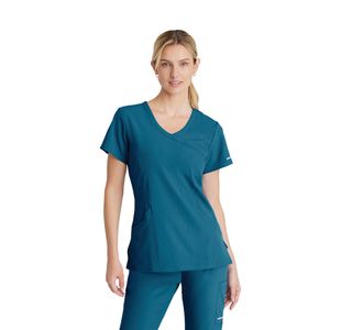 Sk102 Female Scrub Top Bahama Xl