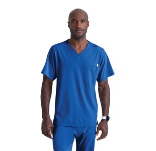 Sk0112 Unisex V Scrub Top Ro Blu 2Xl
