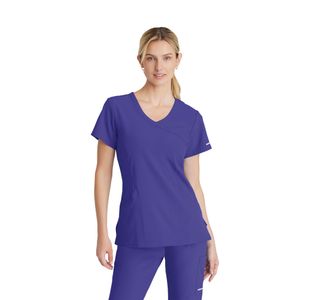 Sk102 Female Scrub Top Grape 2Xl