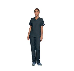 4700 Unisex Scrub Top Pewter L