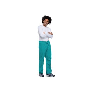 4100 Unisex Scrub Trs Teal Blue 2Xs
