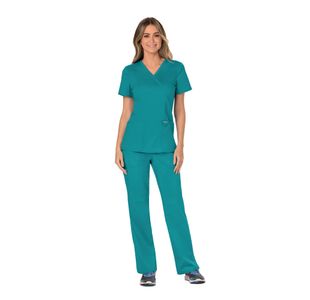 Ww610 Revolution Wrap Top Teal 2Xl