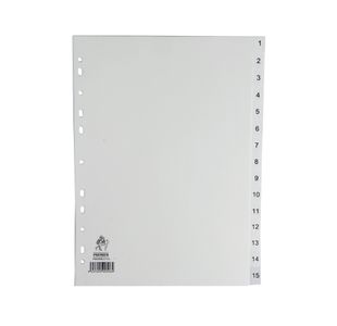 A4 White 1-15 Polypropylene Index
