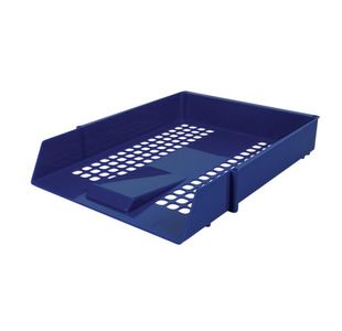 Np Contract Letter Tray Plastic Blue