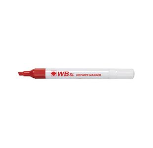 Red Whiteboard Markers Chisel Pk10