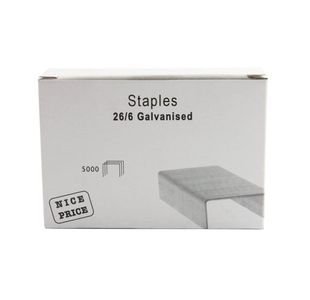 26/6Mm Metal Staples Pk5000