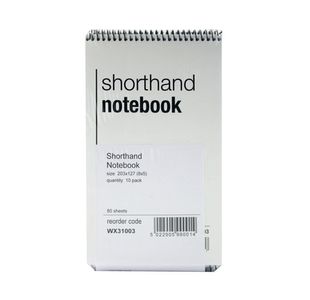 Spiral Shorthand Notepad 80 Lf Pk10