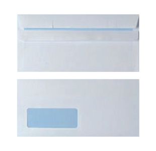 Envelope Dl Window White Ss Pk1000