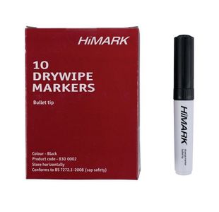 Black Whiteboard Marker Bullet Pk10