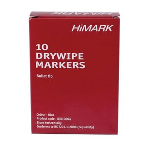 Blue Whiteboard Marker Bullet Pk10