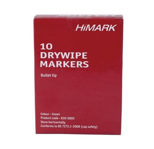 Green Whiteboard Marker Bullet Pk10