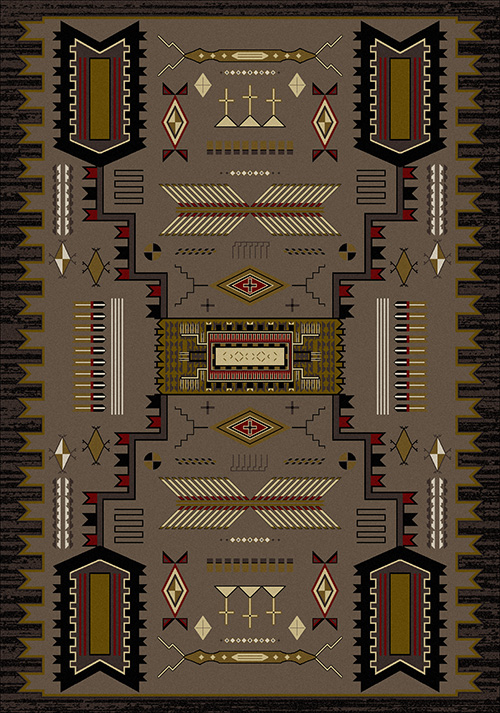 gray native american rugs