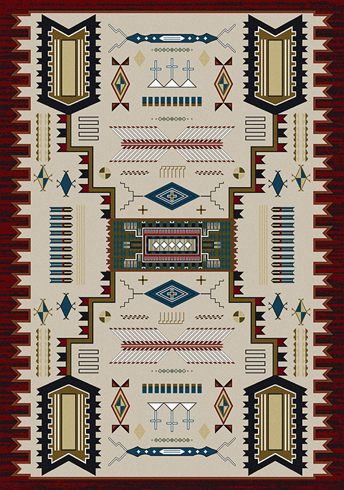 native american round rugs