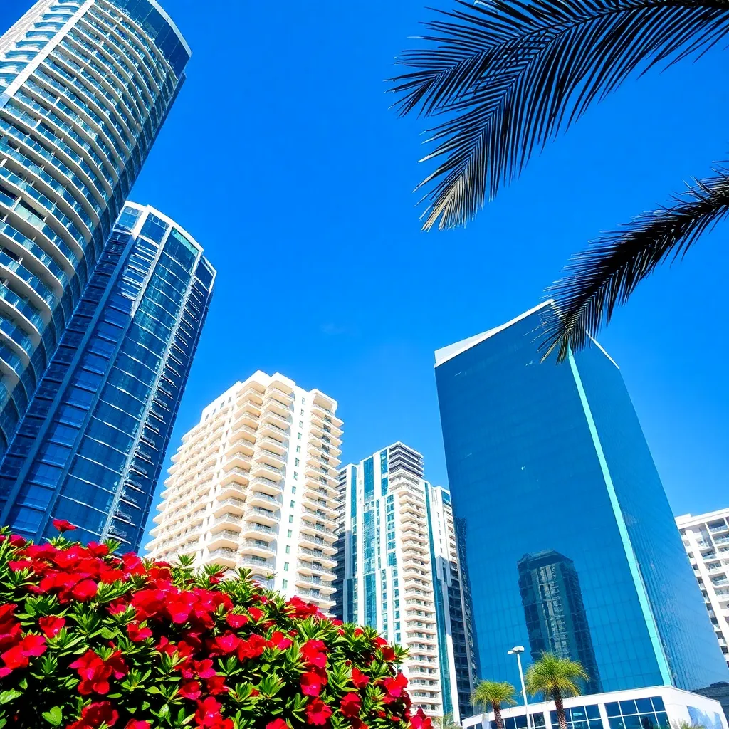 Städtische Symphonie: Wo Natur und Skyline verschmelzen